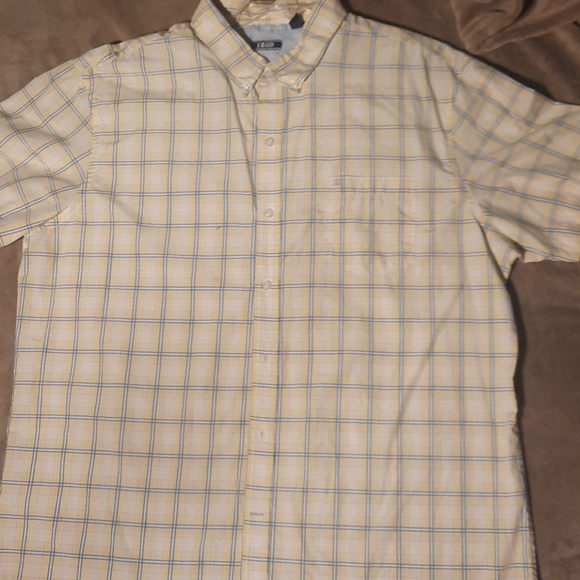 XXL Men's Izod CoolFX SS Button down Plaid Shirt - Picture 2 of 7